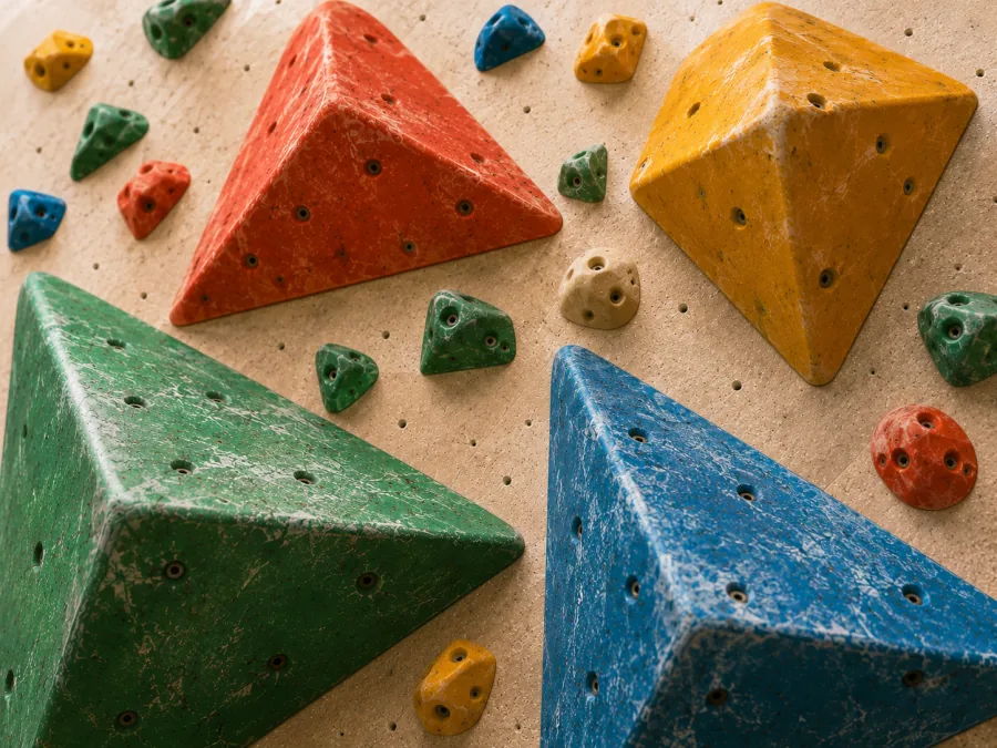 Climbing wall at Chill out