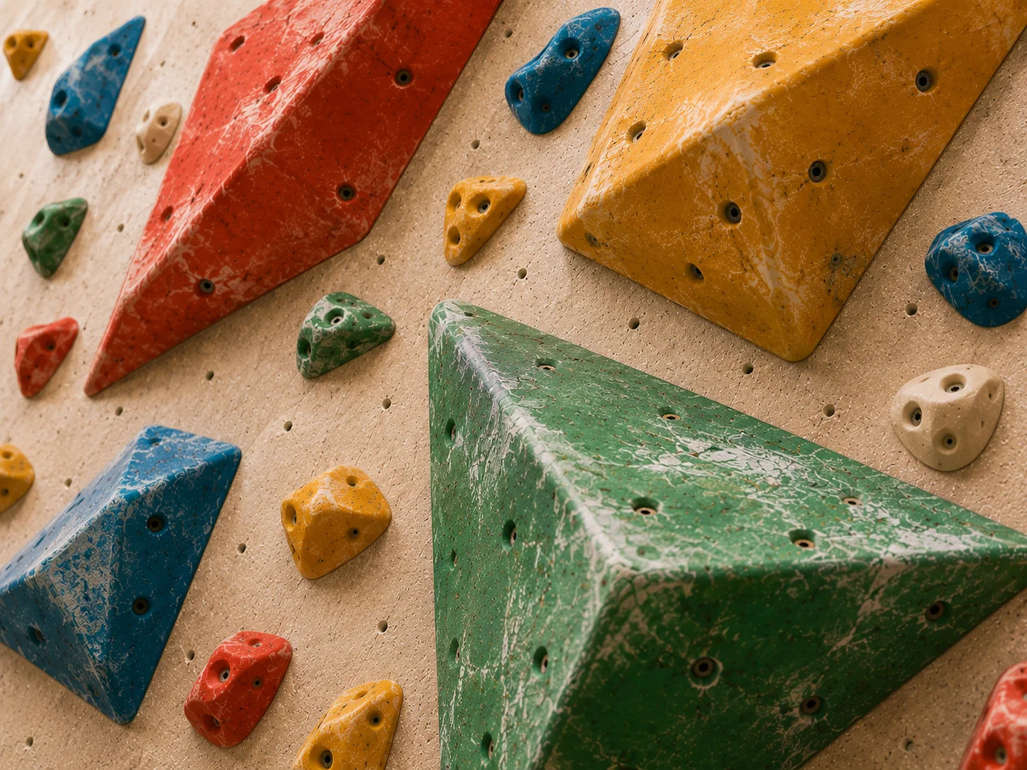 Climbing wall at Chill out