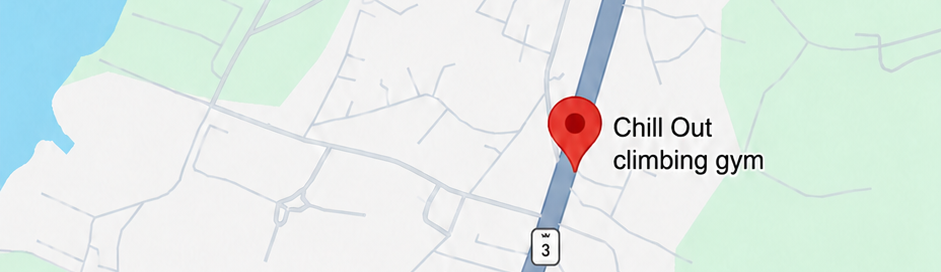 Map showing Chill out climbing gym location